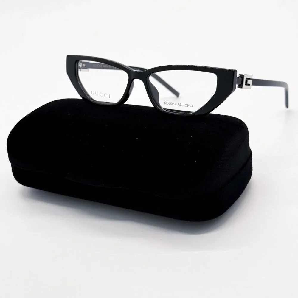 NEW GUCCI GG1683O 001 EYEGLASSES WOMEN BLACK EYEWEAR